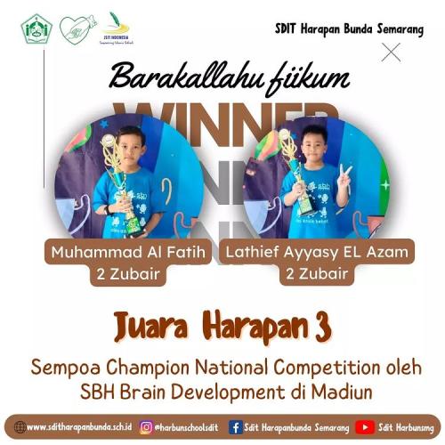 Prestasi SDIT Harapan Bunda Semarang Th 2023
