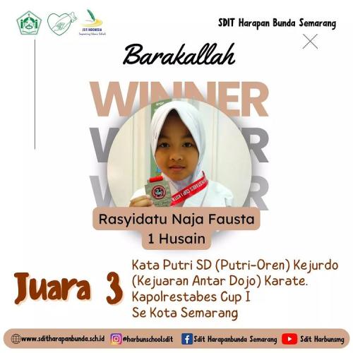 Prestasi SDIT Harapan Bunda Semarang Th 2023