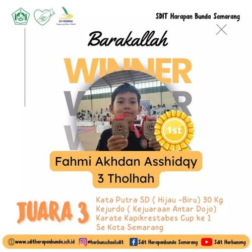 Prestasi SDIT Harapan Bunda Semarang Th 2023