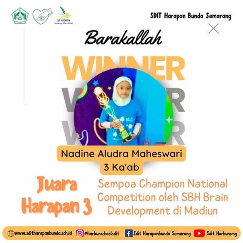 Prestasi SDIT Harapan Bunda Semarang Th 2023
