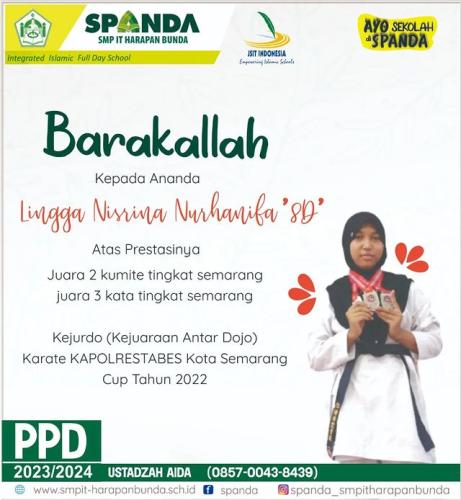 Prestasi SMPIT Harapan Bunda Semarang Th 2023