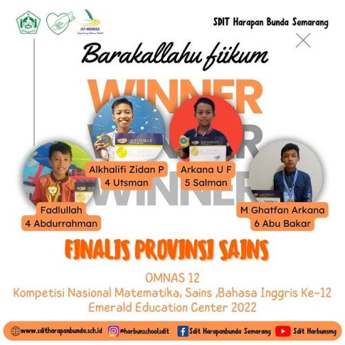 Prestasi SDIT Harapan Bunda Semarang Th 2023