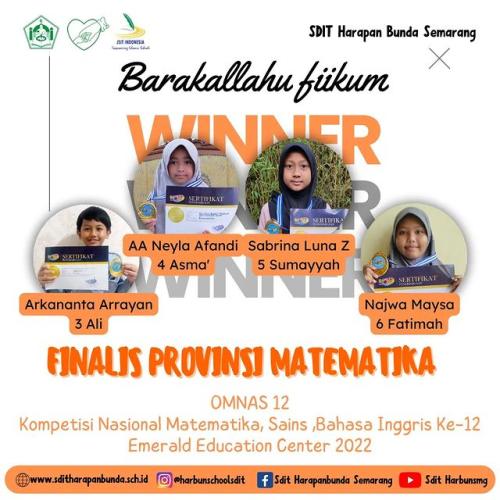 Prestasi SDIT Harapan Bunda Semarang Th 2023