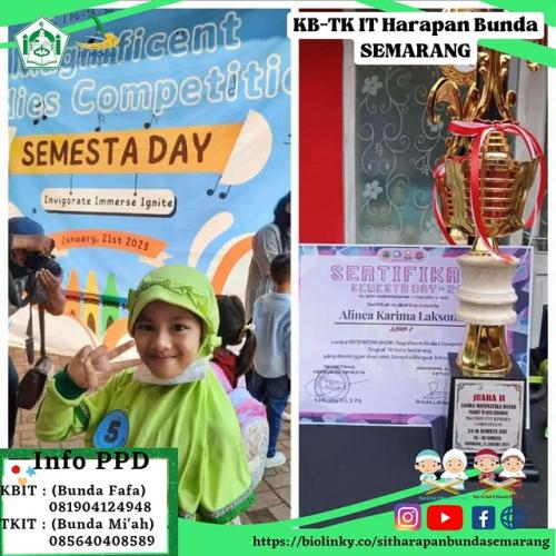 Prestasi TKIT Harapan Bunda Semarang Th 2023