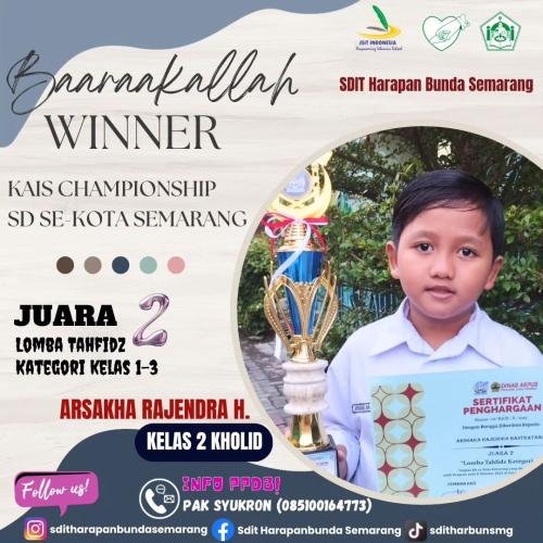 Prestasi SDIT Harapan Bunda SemarangTh 2023
