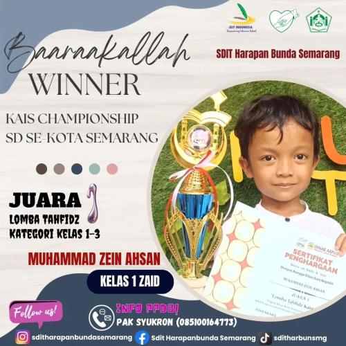 Prestasi SDIT Harapan Bunda SemarangTh 2023