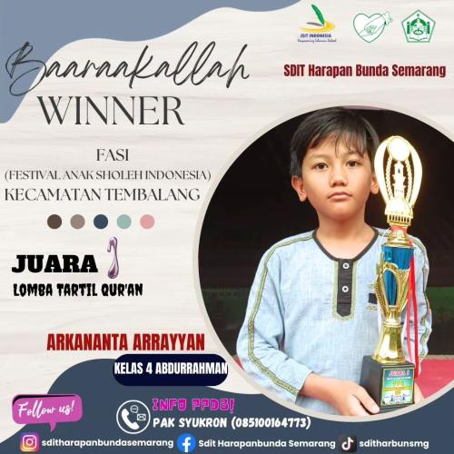 Prestasi SDIT Harapan Bunda SemarangTh 2023