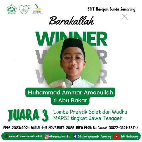 Prestasi SDIT Harapan Bunda Semarang Th 2023