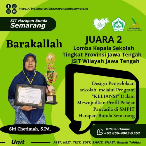 Prestasi Guru SMPIT Harapan Bunda Semarang