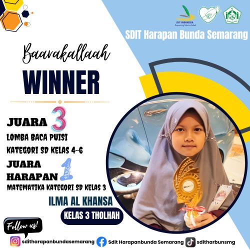 Prestasi SDIT Harapan Bunda Semarang Th 2023