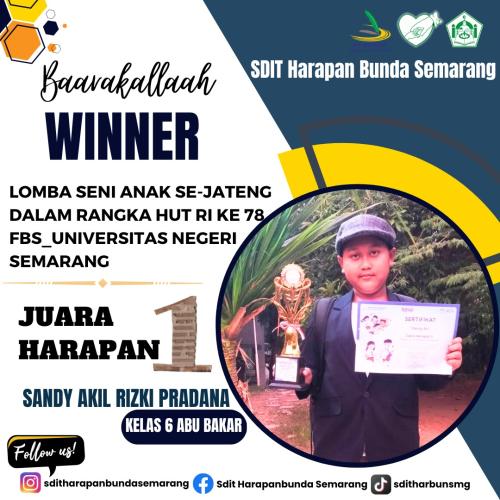 Prestasi SDIT Harapan Bunda Semarang Th 2023