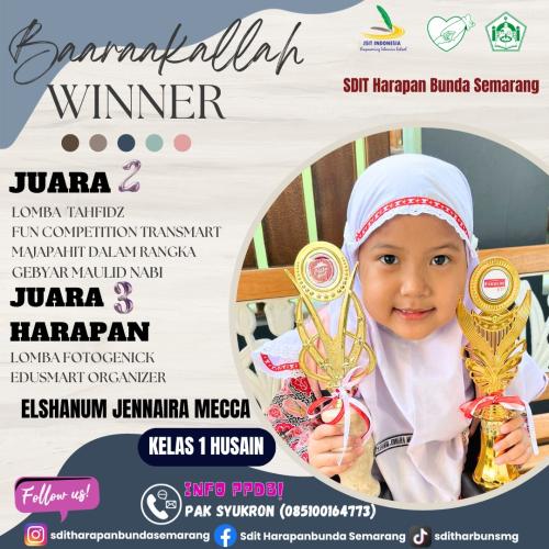 Prestasi SDIT Harapan Bunda SemarangTh 2023
